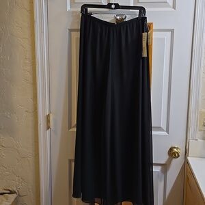 MSK Black Zippered Palazzo Pants NWT